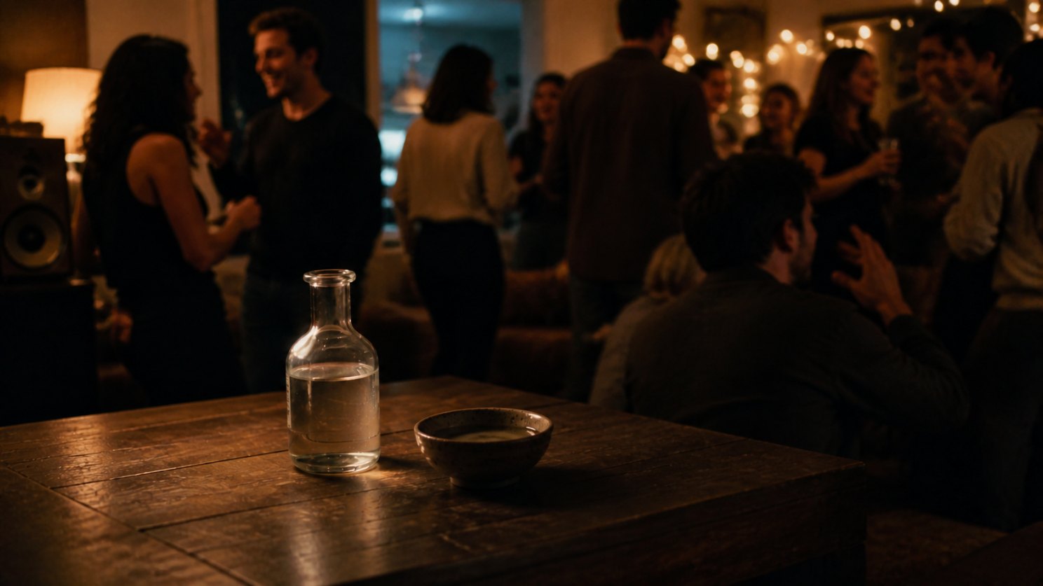 Saturday. Good company, eleven people and a speaker in the corner.